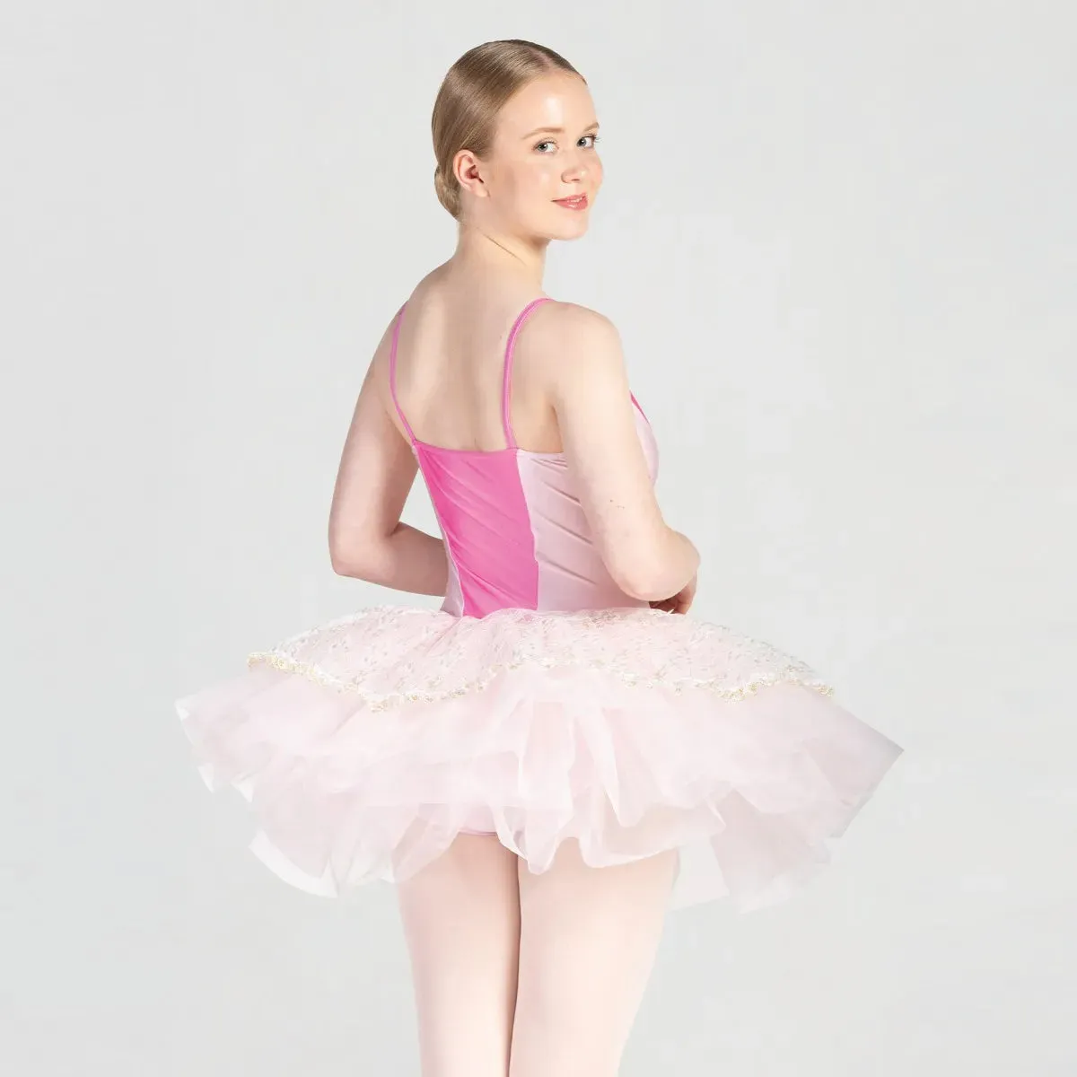 1st Position Colour Block Tutu with Lace Detail