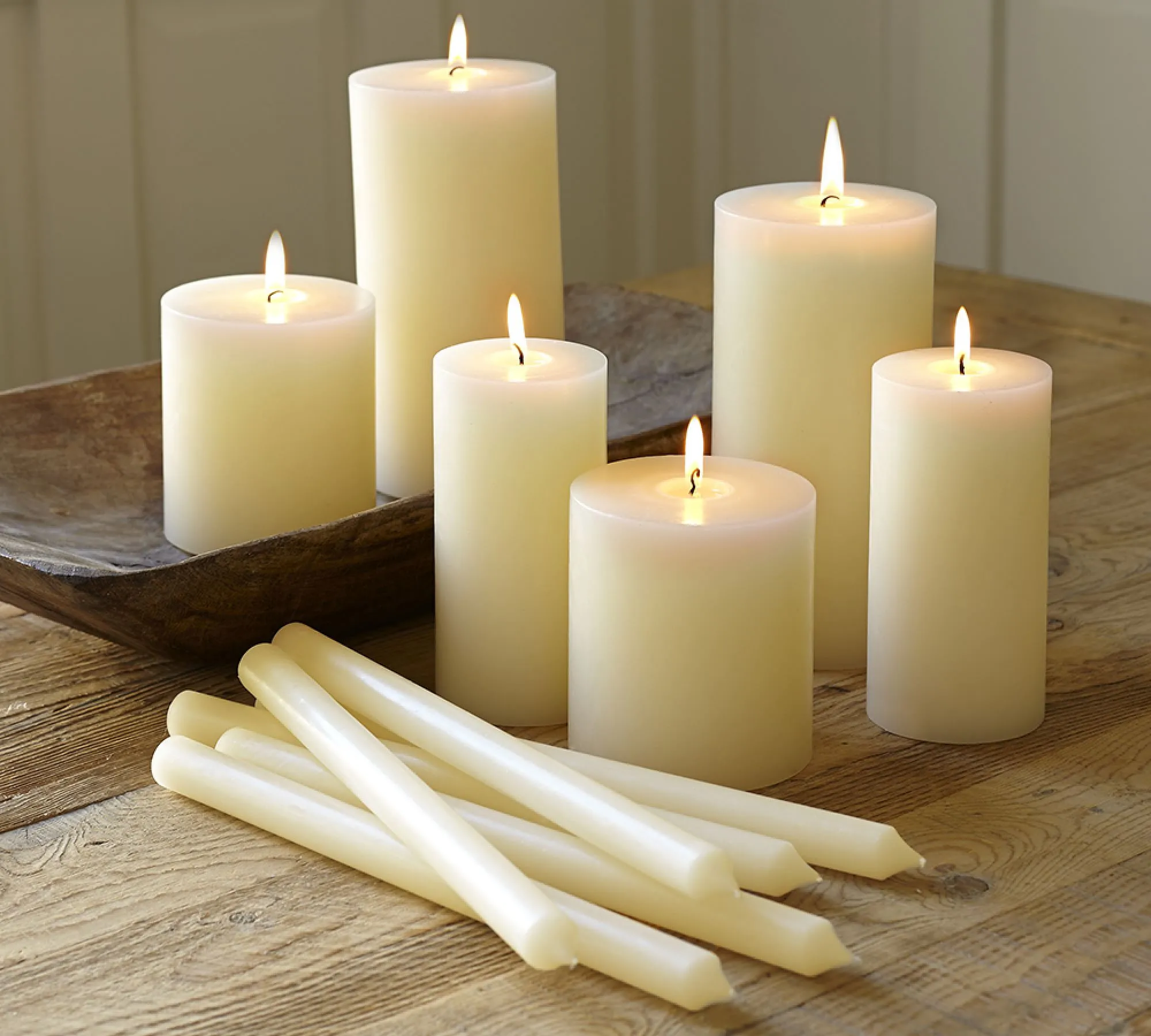 3"x3" Unscented Ivory Pillar Candle