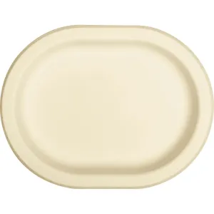 Bulk Ivory Paper Oval Platter (Case of 96)