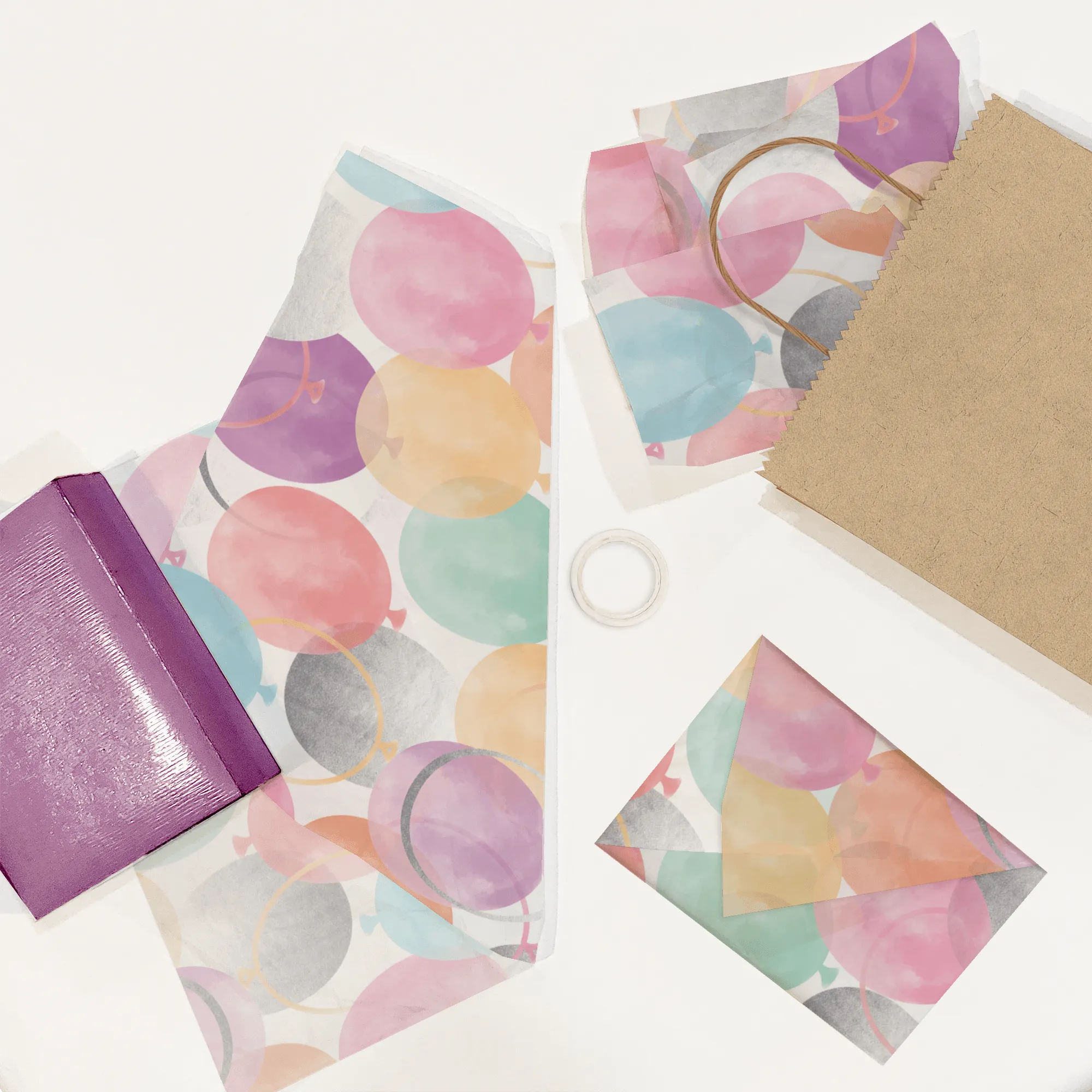 Colorful Balloons Tissue Paper