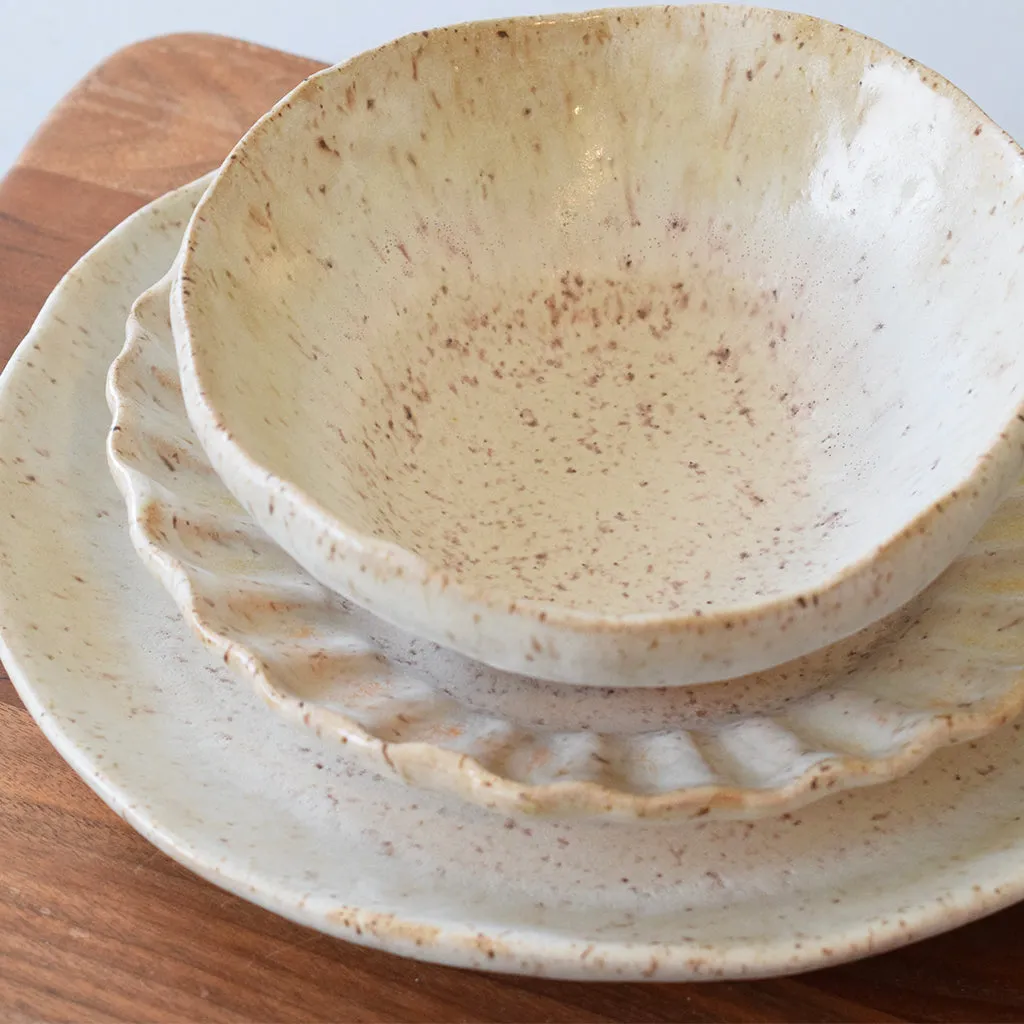 Crimped Salad Plate Dogwood