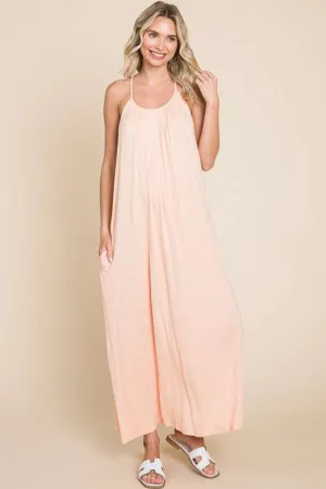 Culture Code Full Size Tie Back Maxi Cami Dress