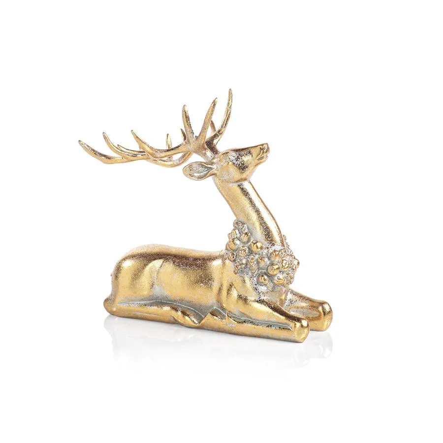 Deer w/ Ornamental Wreath