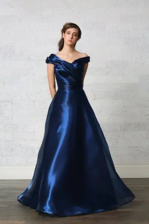 Draped Ball Gown