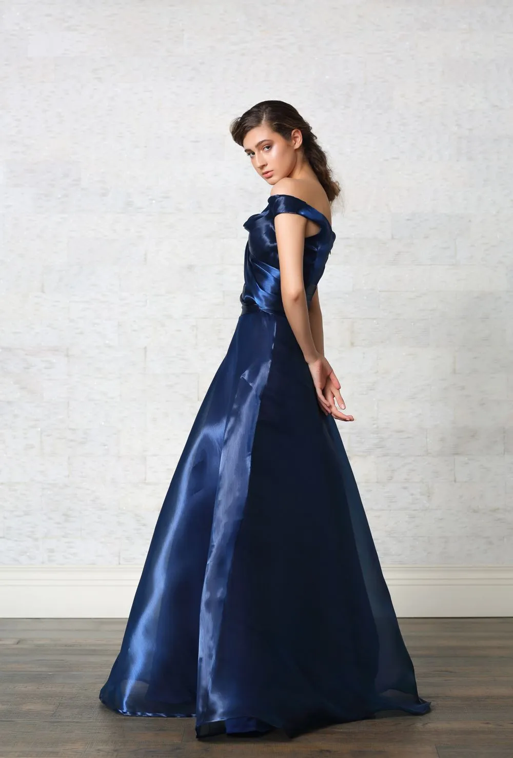 Draped Ball Gown