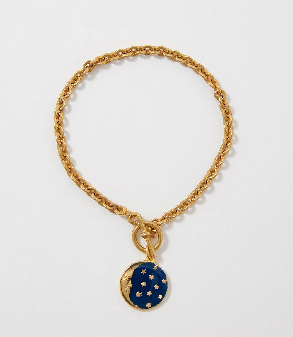 Enamel Moon Bracelet