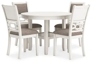 Erinberg - Antique White - Dining Room Table Set (Set of 5)