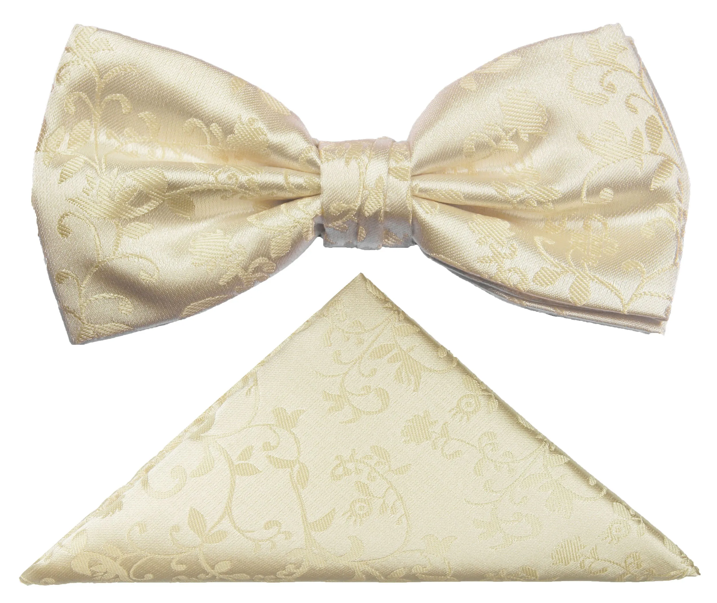 Formal Champagne Vine Men's Bow Tie