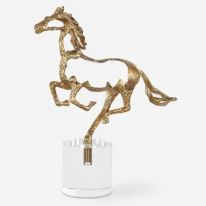 Gallop Gold Sculpture