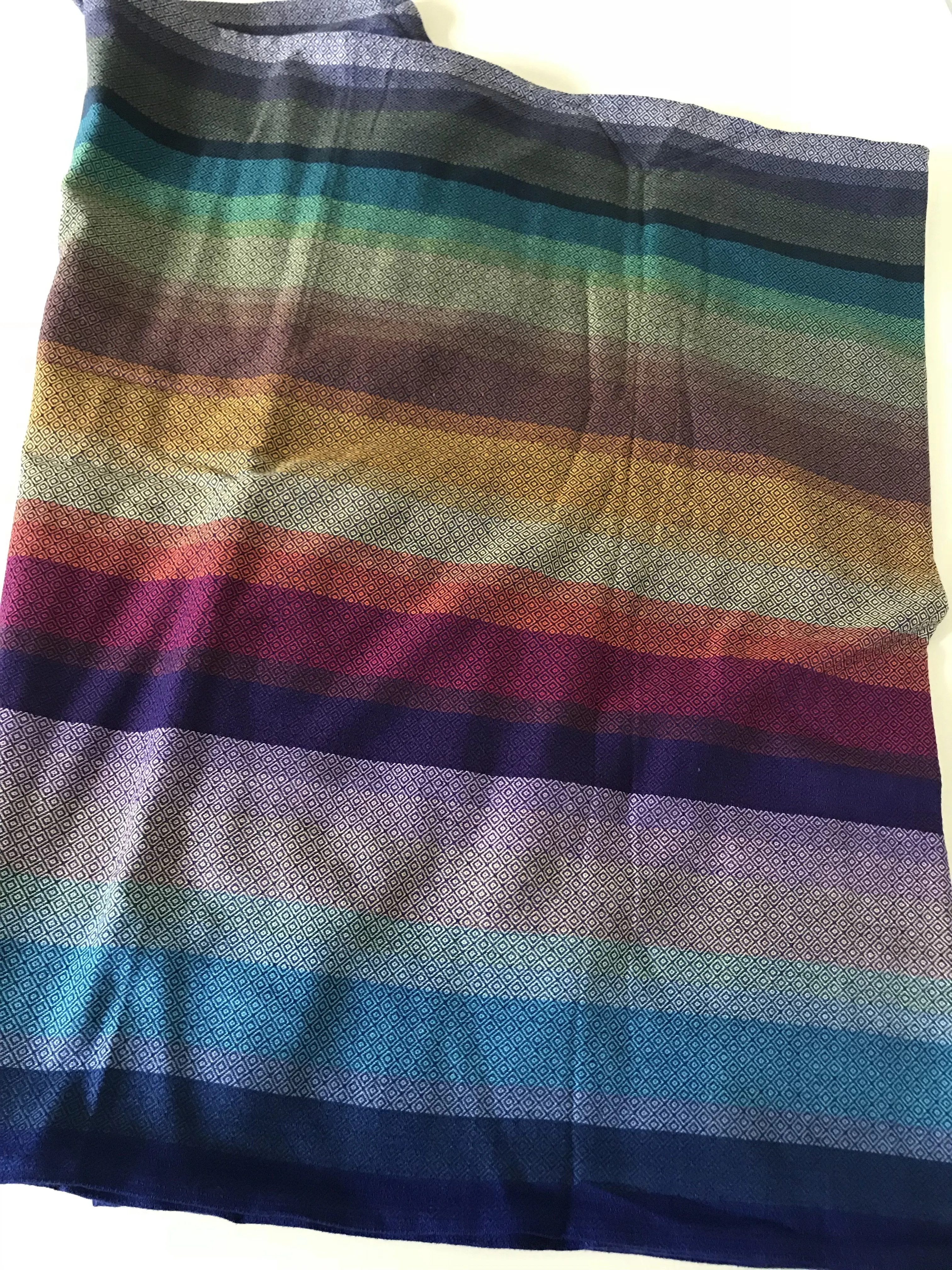 Girasol Elements Diamond Weave Rainbow Woven Wrap