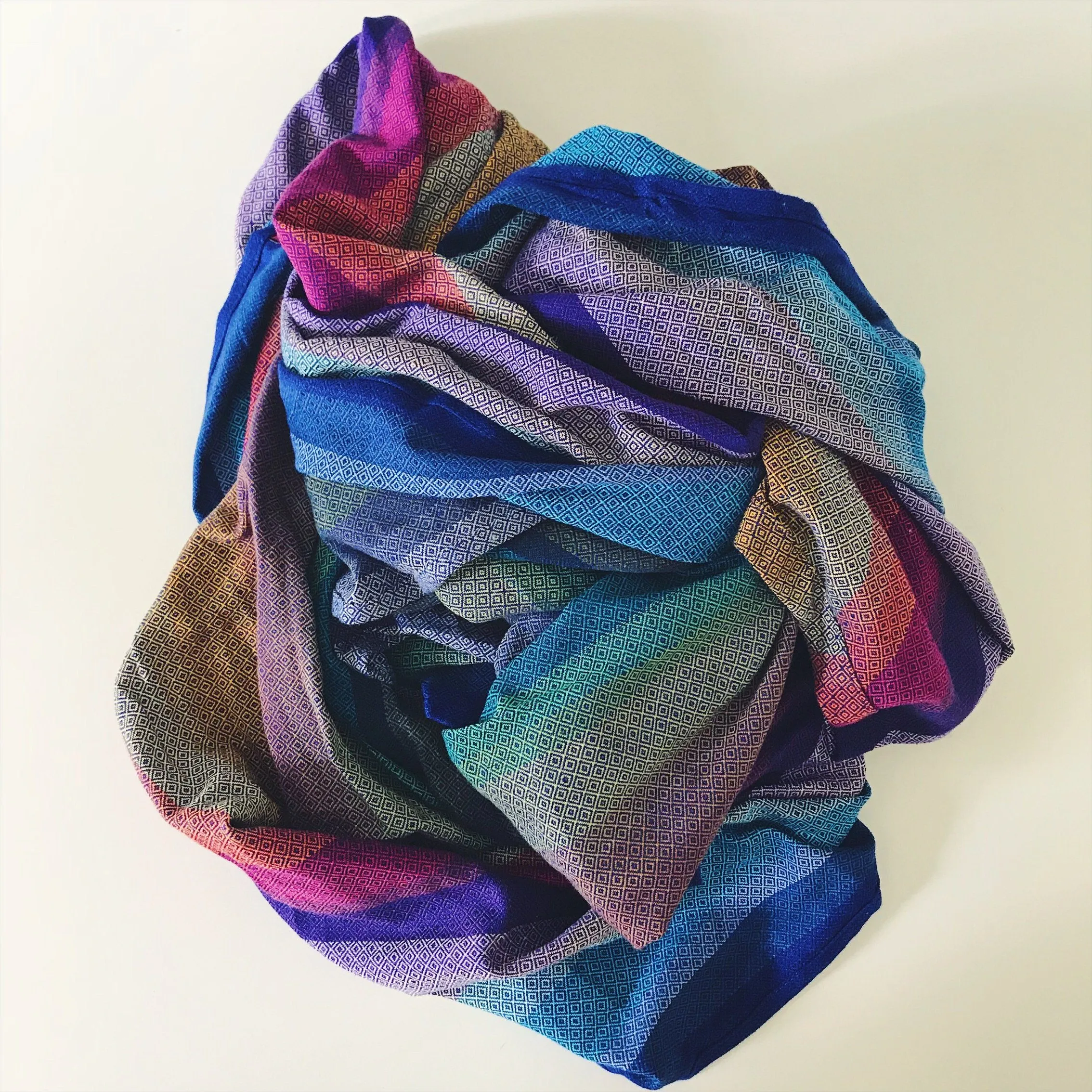 Girasol Elements Diamond Weave Rainbow Woven Wrap