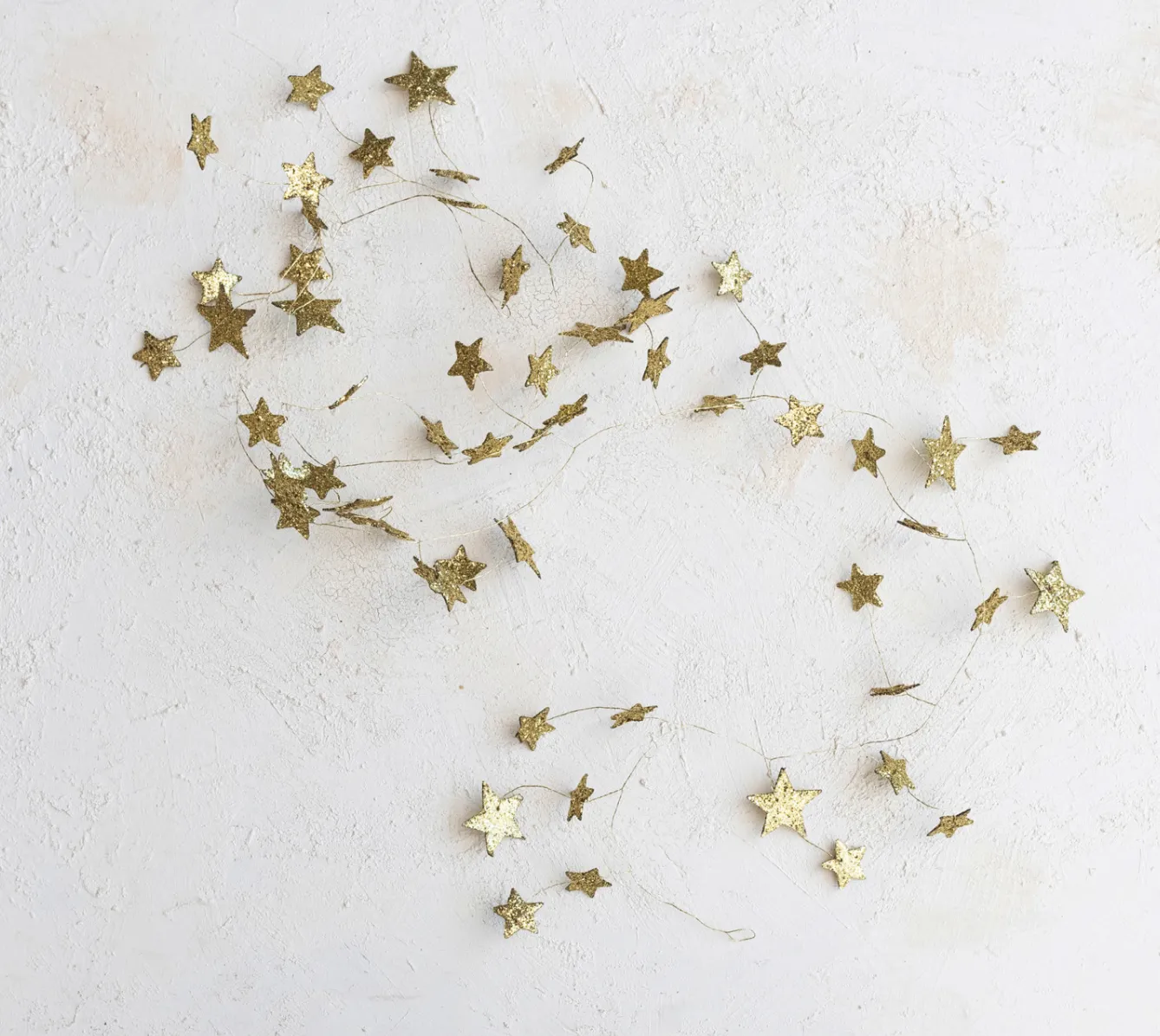 Glitter Paper Star Garland