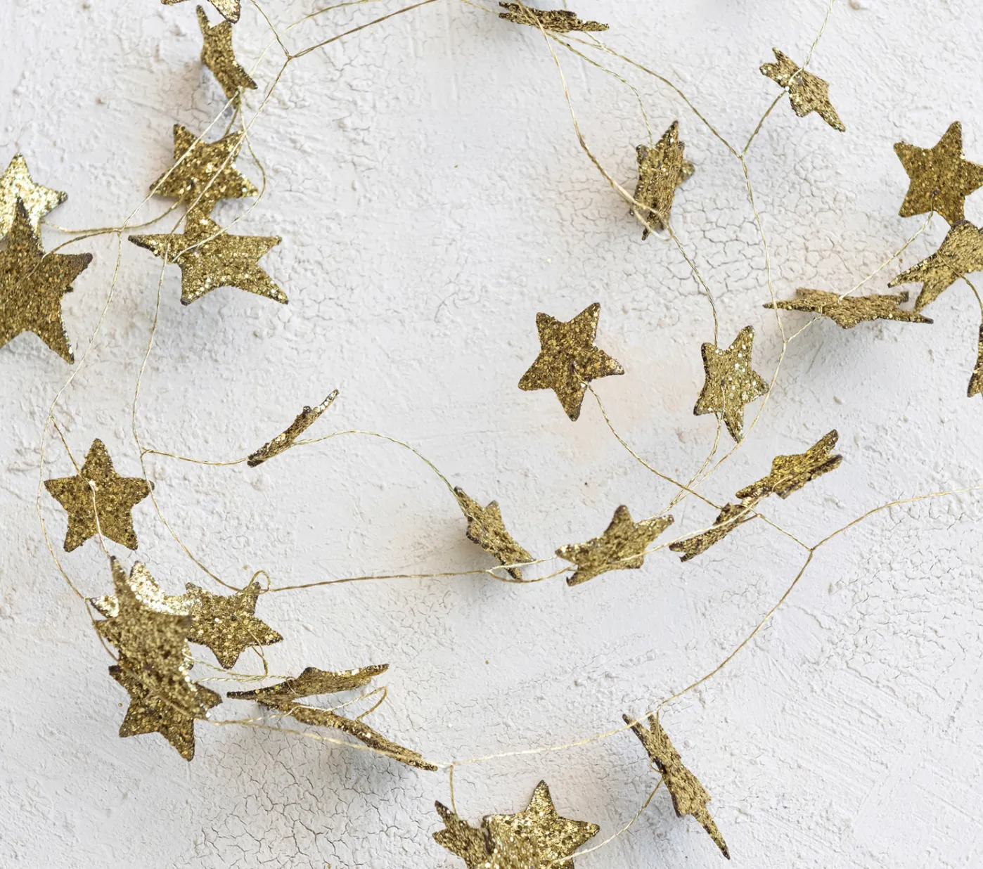 Glitter Paper Star Garland