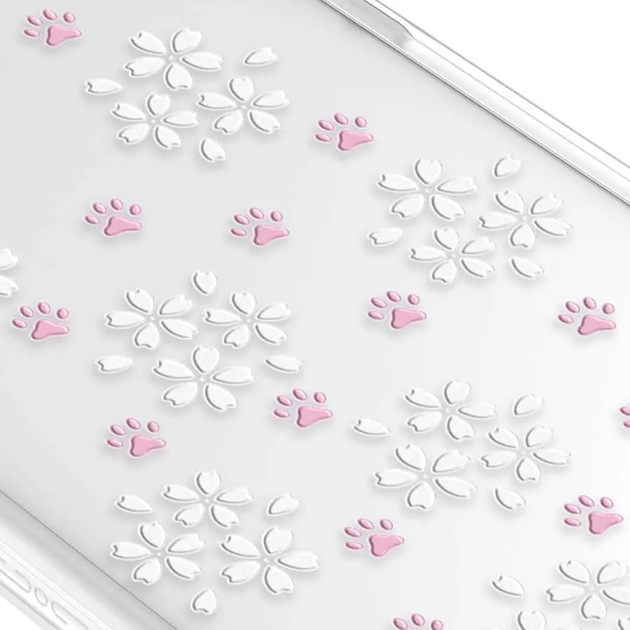 iPhone 12 Pro Max Cherry Blossom Paw Phone Case MagSafe Compatible