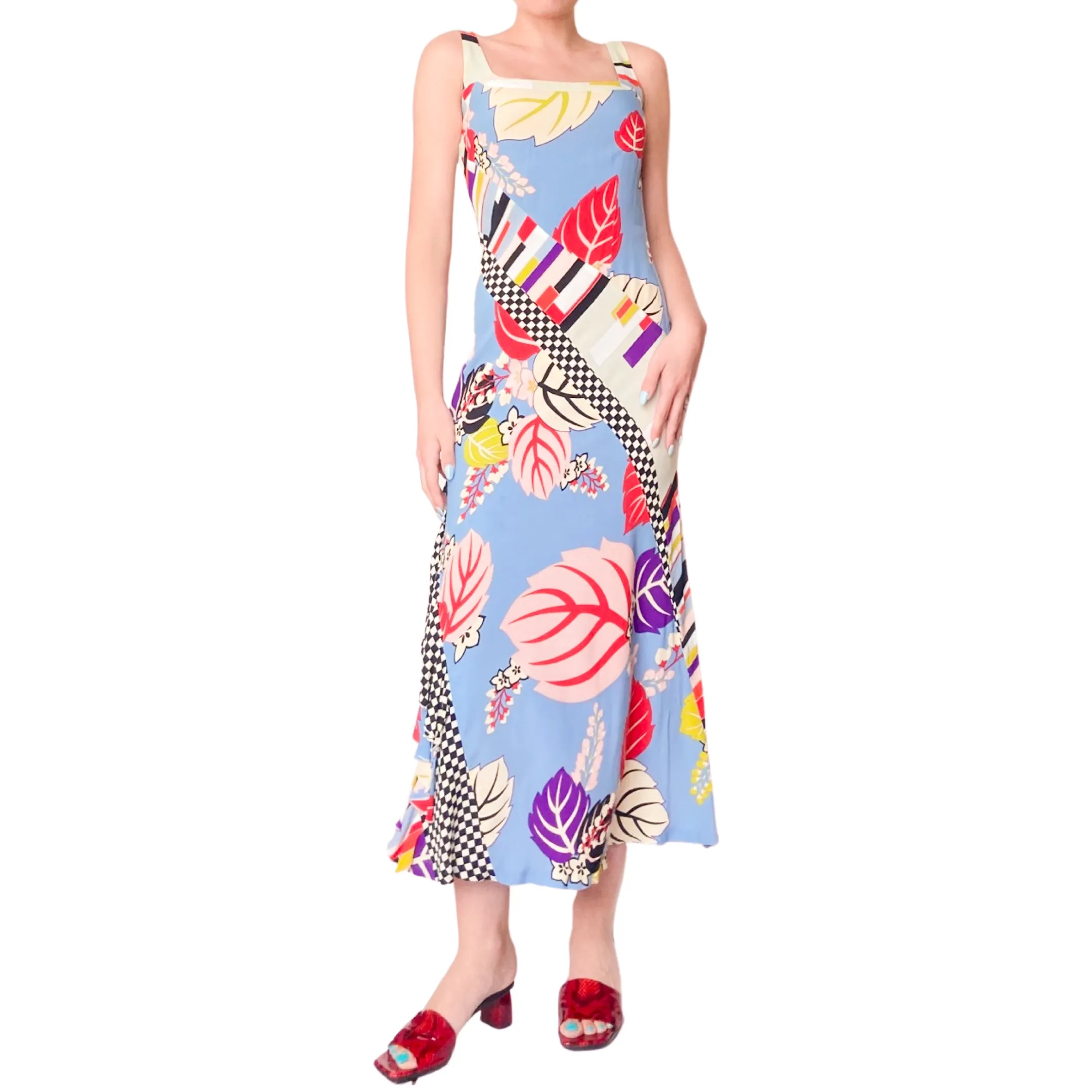 Kenzo 2000's maxi printed dress