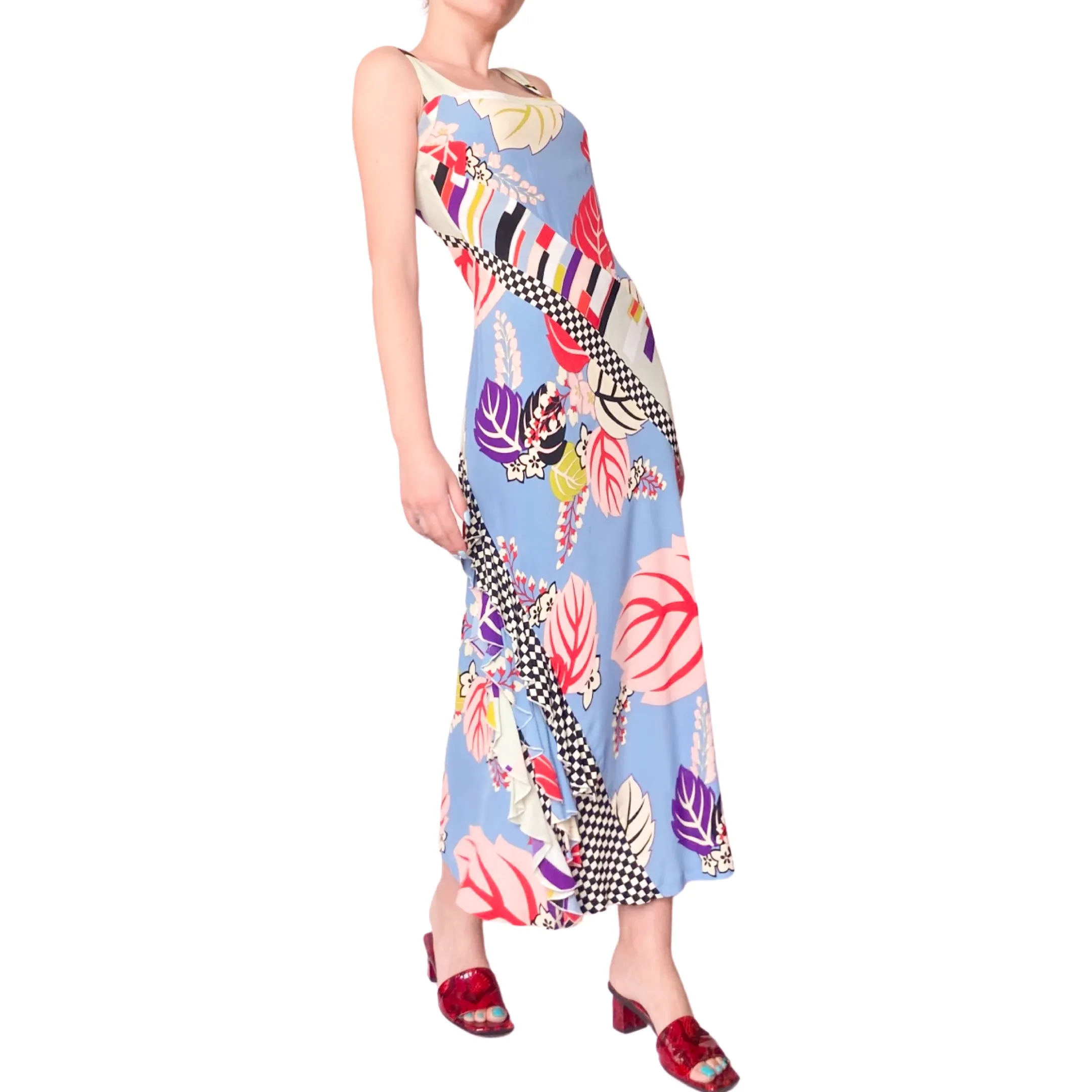 Kenzo 2000's maxi printed dress