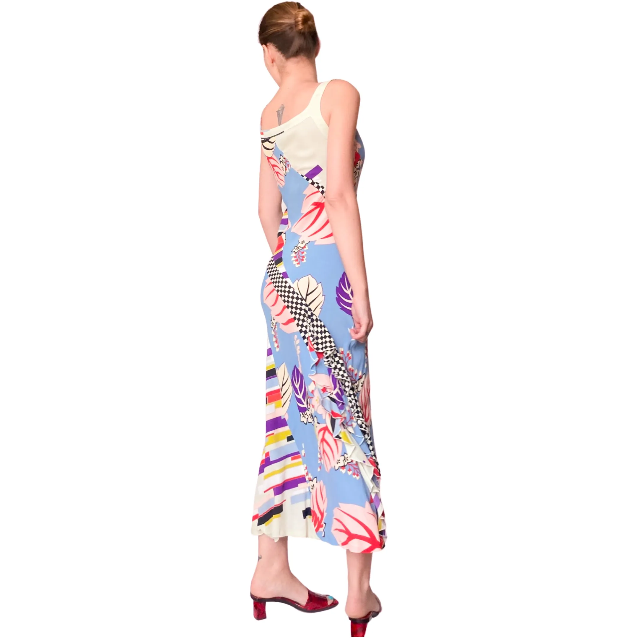 Kenzo 2000's maxi printed dress