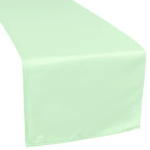 Lamour Satin Table Runner - Mint Green