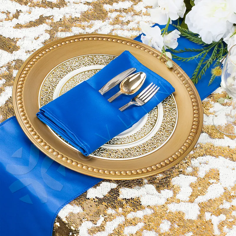 Lamour Satin Table Runner - Royal Blue