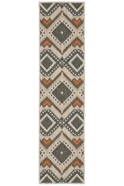 Latitude 2X Grey Orange Rug