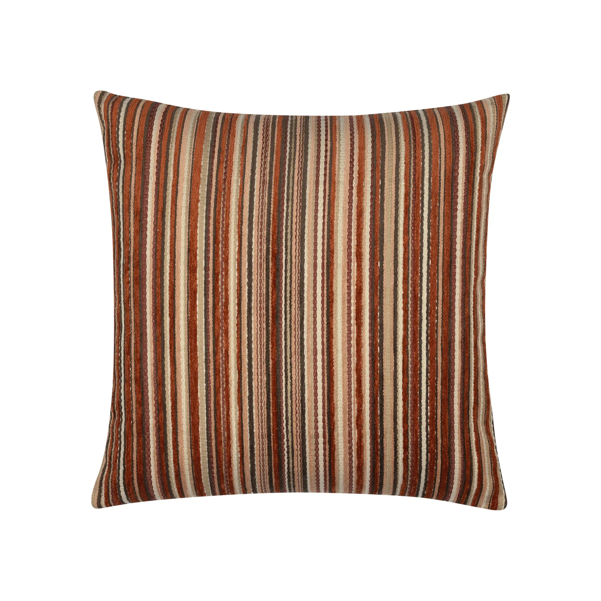 Lush Velvet Spice Stripe Outdoor Pillow