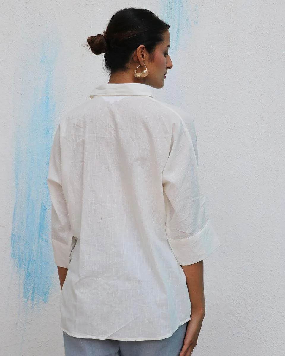 Meryl Handwoven Linen Shirt - Breathe