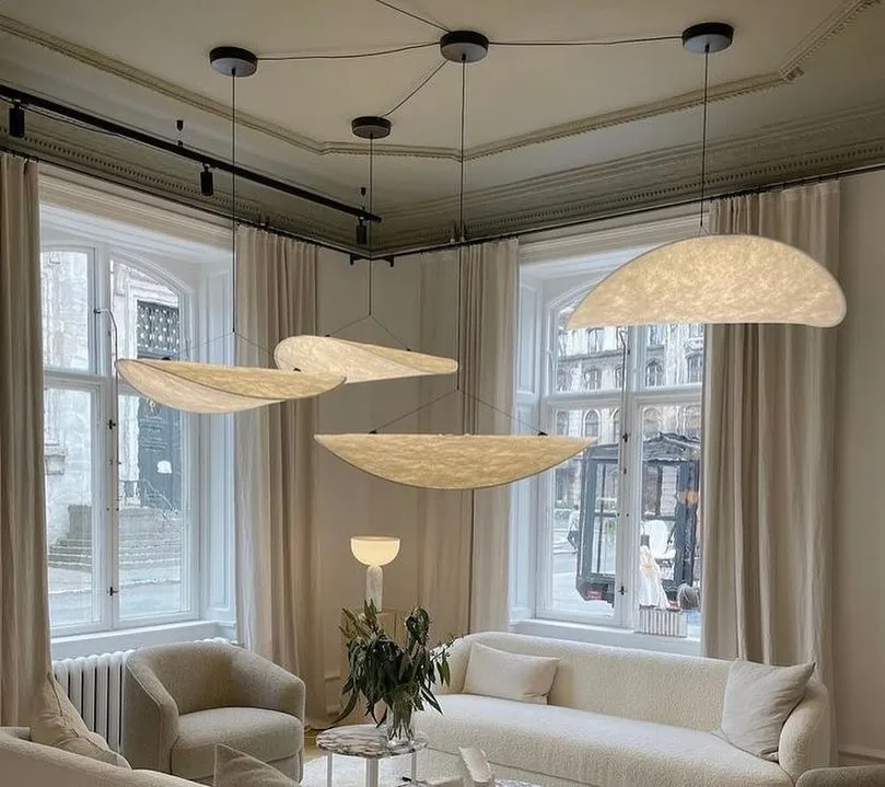 Minimalism White Lampshade Pendant Light