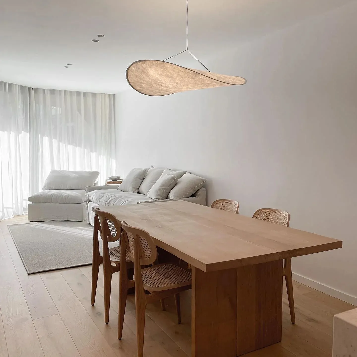 Minimalism White Lampshade Pendant Light