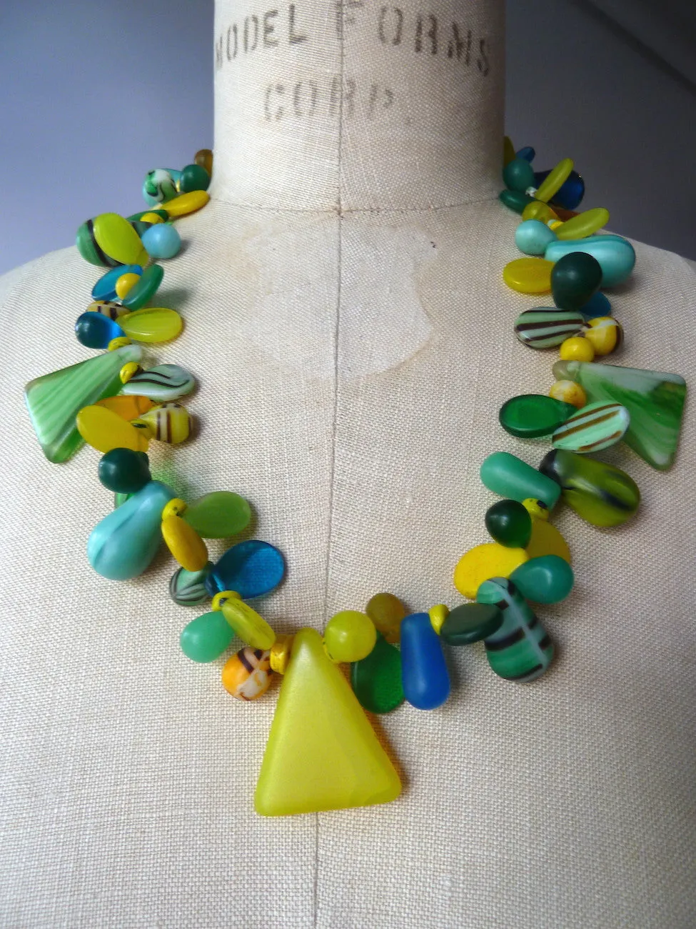 Necklace Mix Of African And Czech Glass