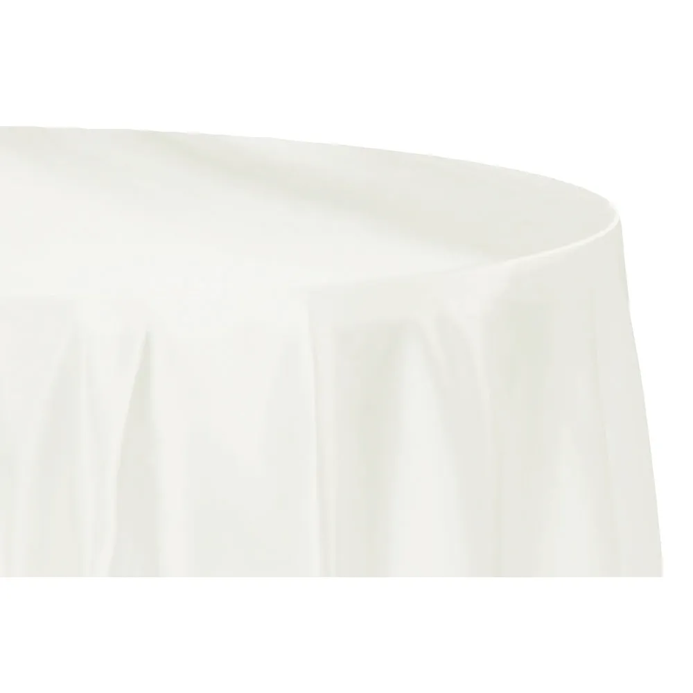 Satin 120" Round Tablecloth - Ivory