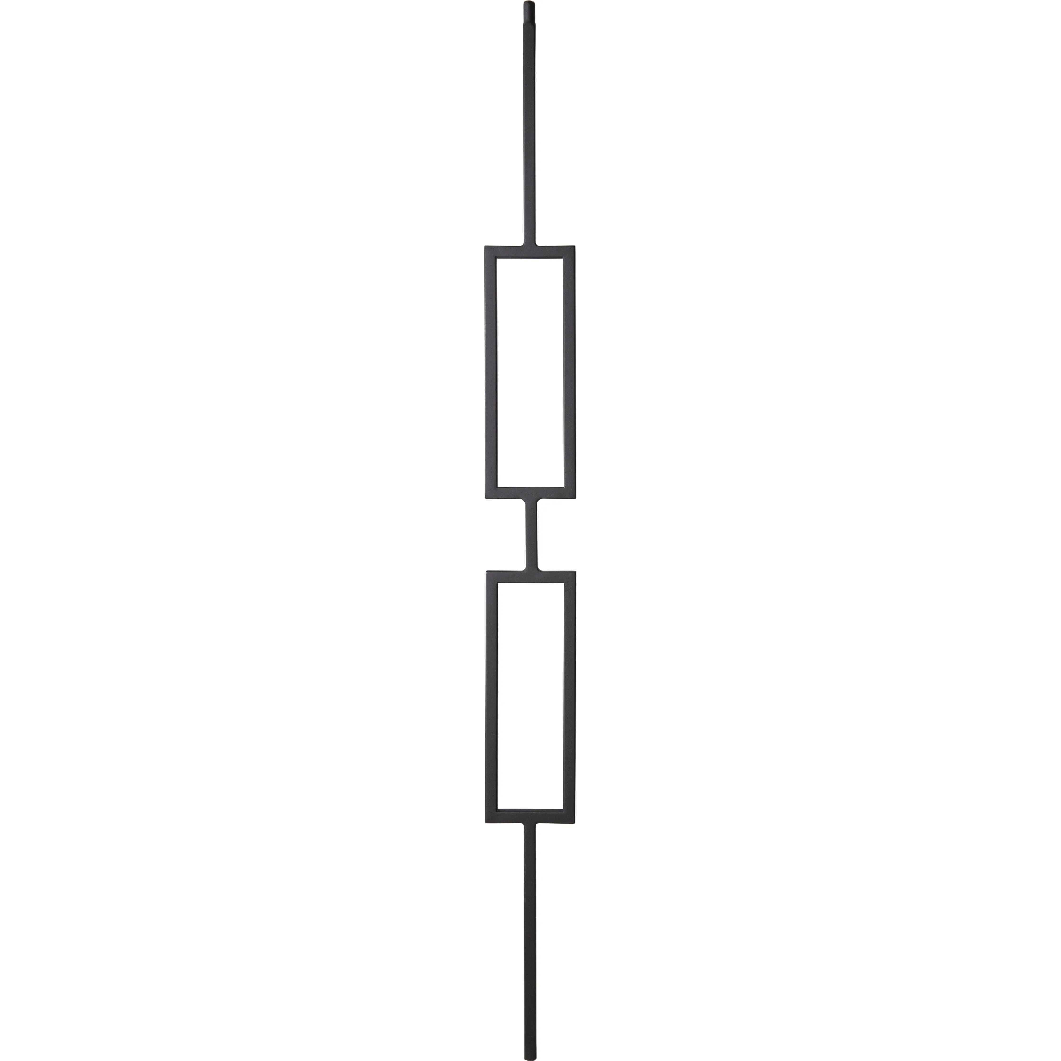 T82 | Iron Baluster | Double Rectangle | 1/2" x 44"