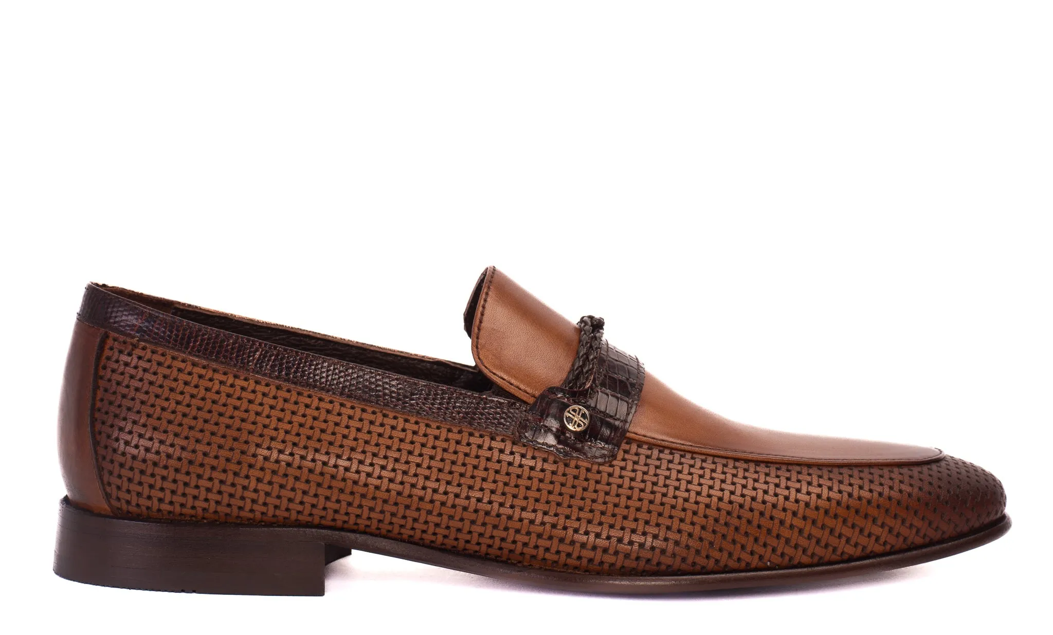 The Acerra Tan Leather Loafer Men Shoe