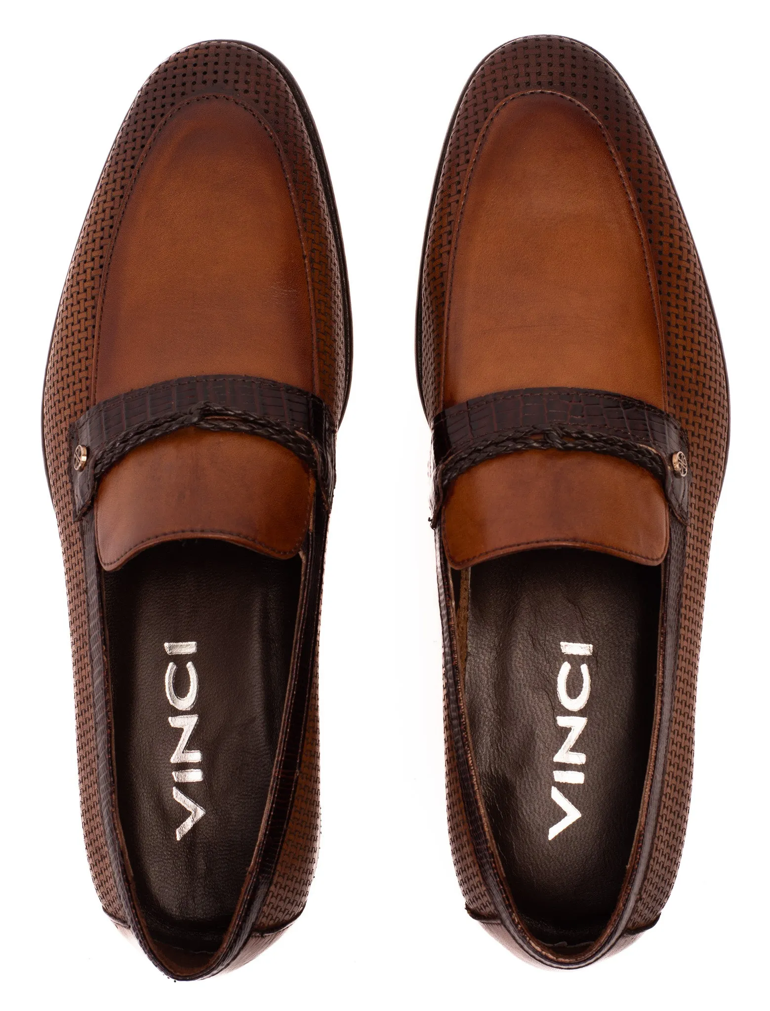 The Acerra Tan Leather Loafer Men Shoe