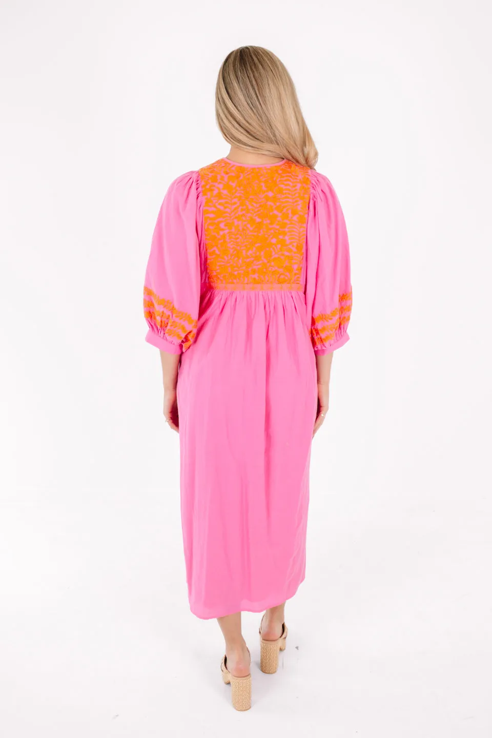 The Frankie Midi Dress - Pink