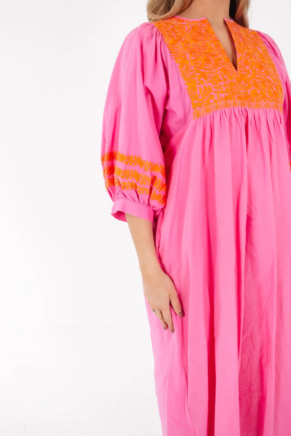 The Frankie Midi Dress - Pink