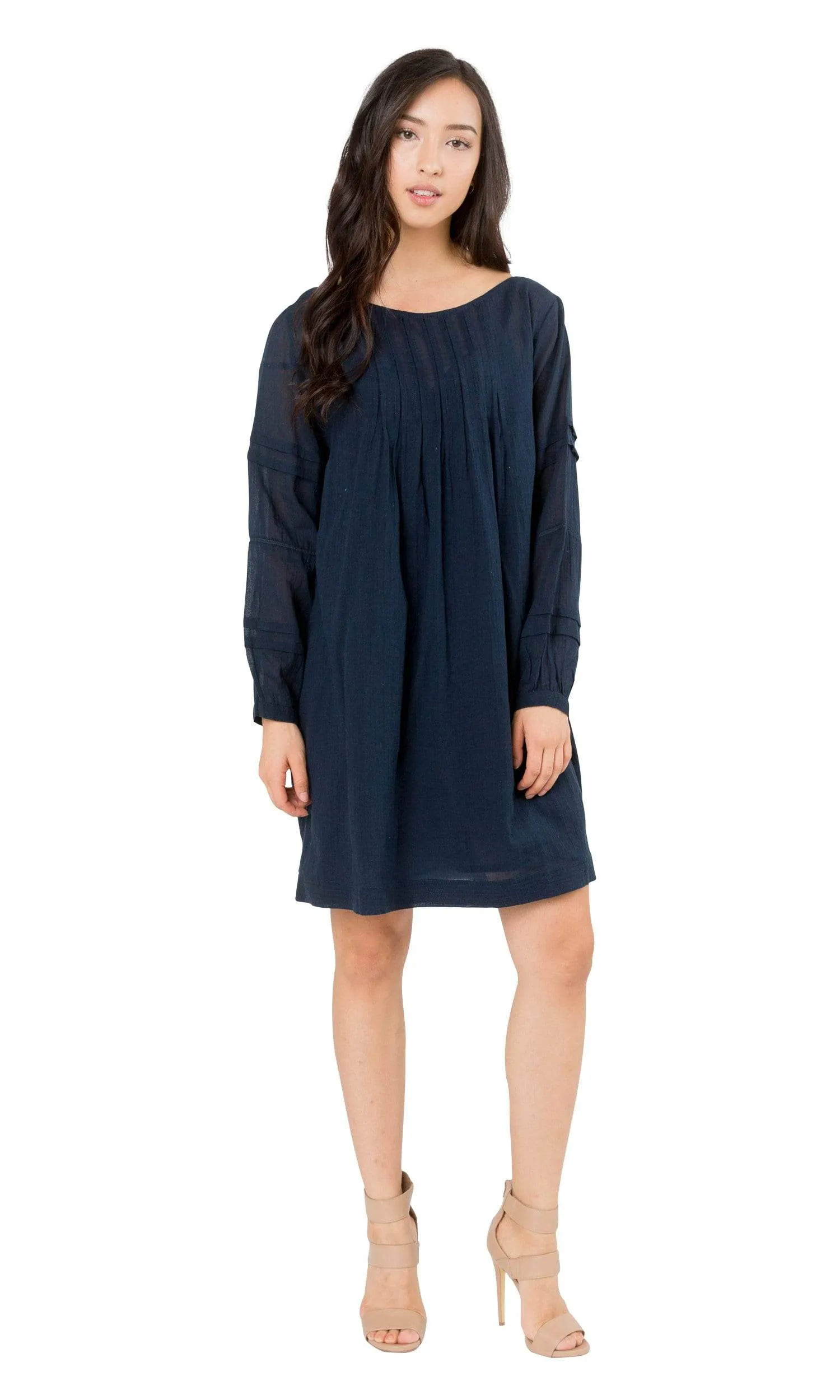 Velvet by Graham & Spencer Coel Cotton Voile Pintuck Dress