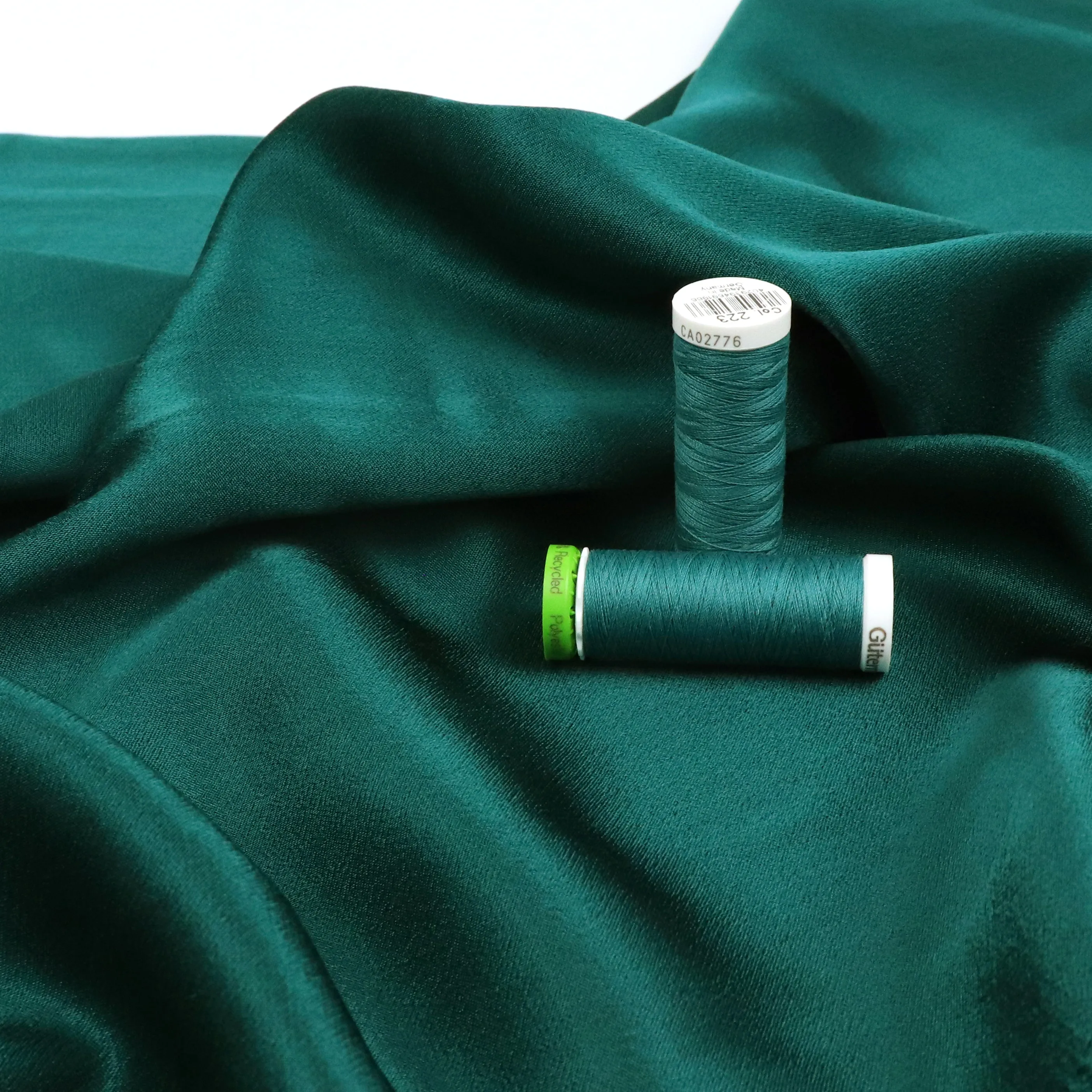 Viscose Satin - Dark Green