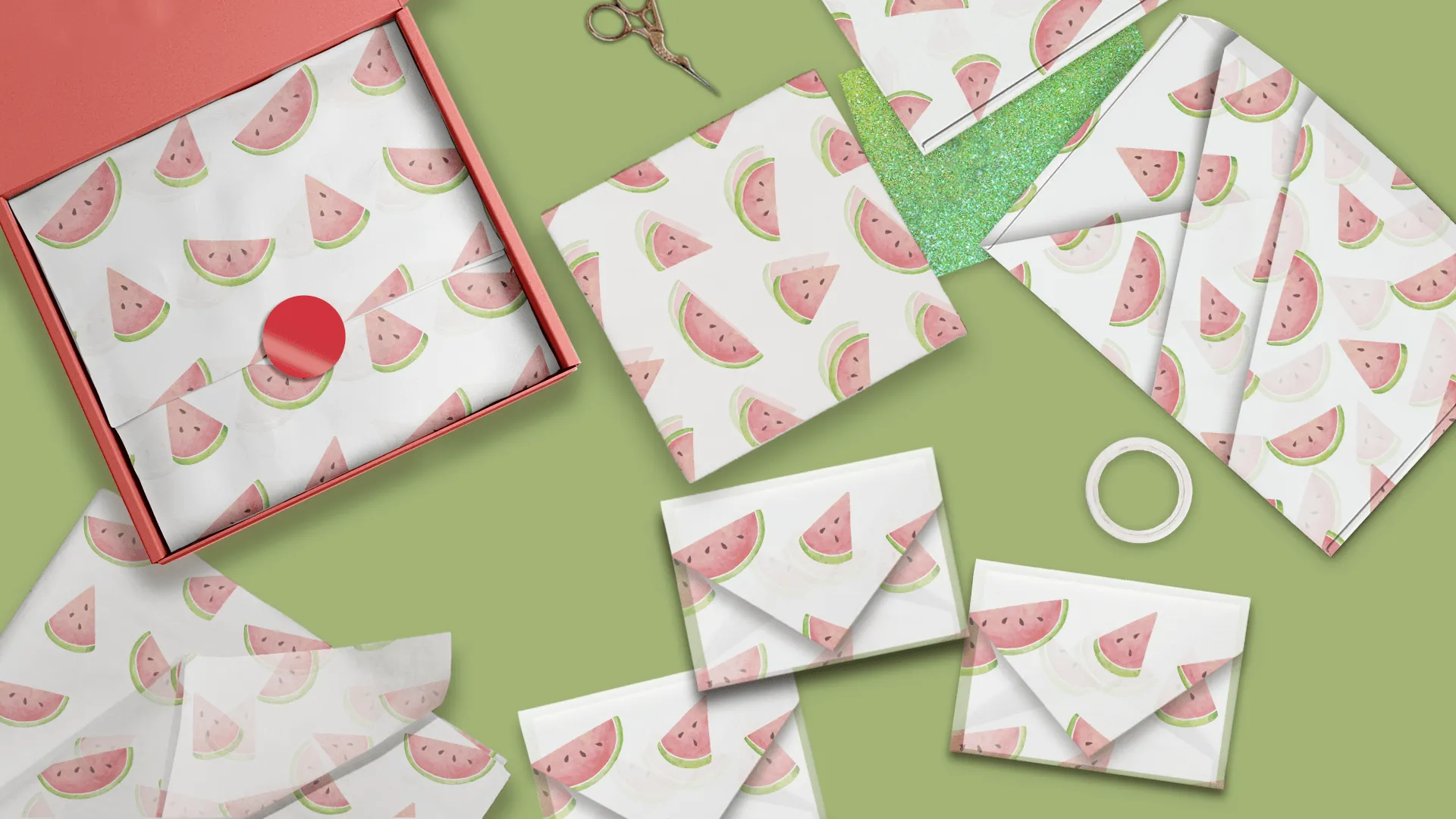 Watermelon Designer Tissue Paper for Gift Bags