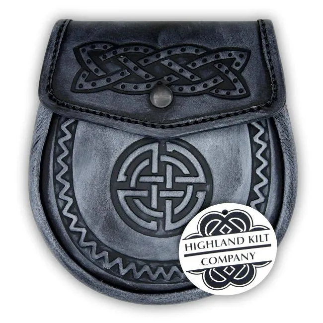 Waxed Leather Celtic Knot Sporran