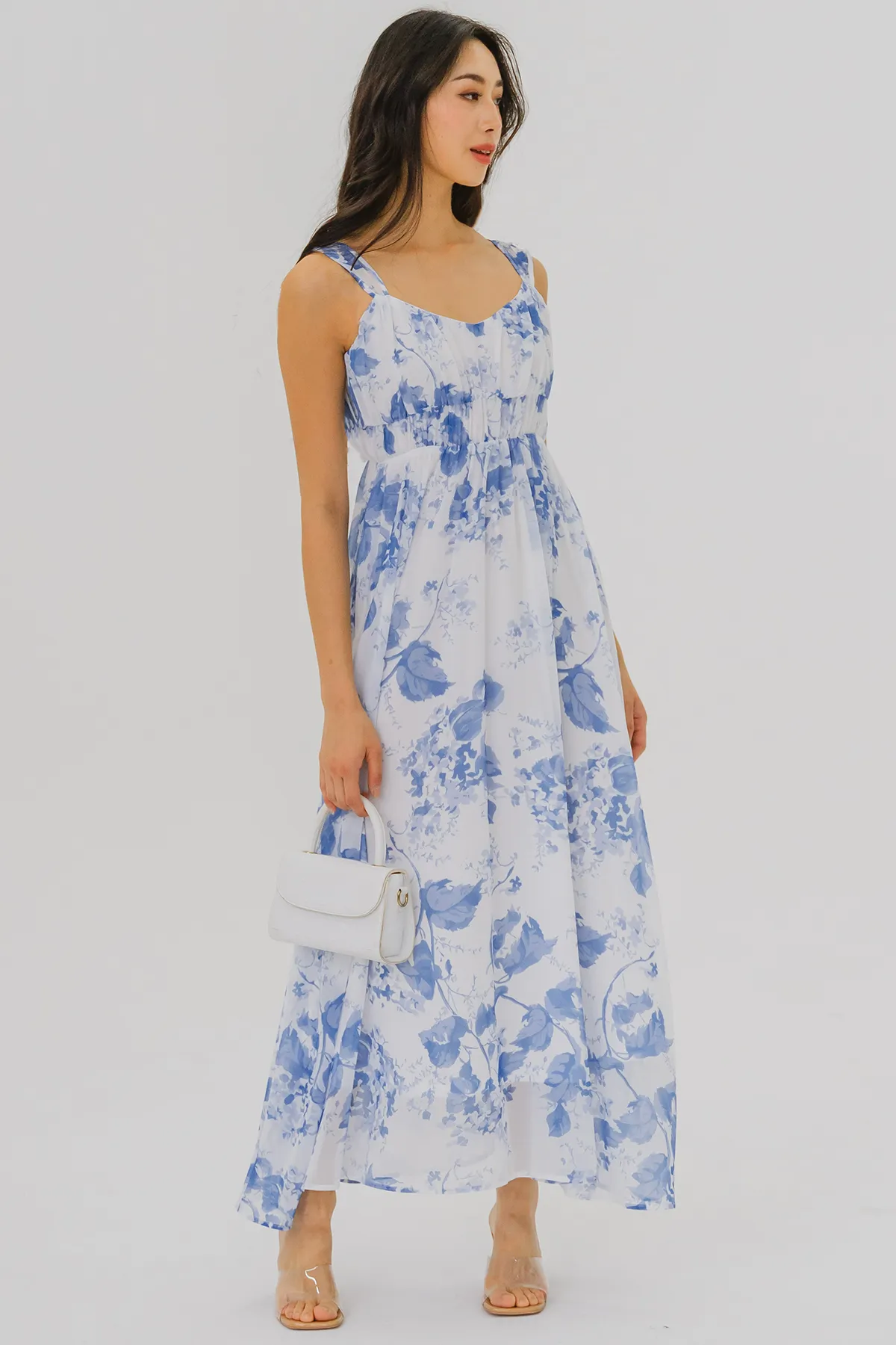 Wildflower Midaxi Dress (Porcelain)